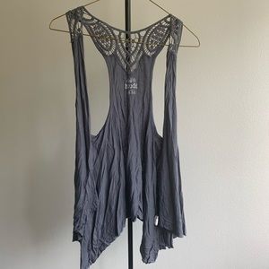 Mudd Gray Lace Cover Up